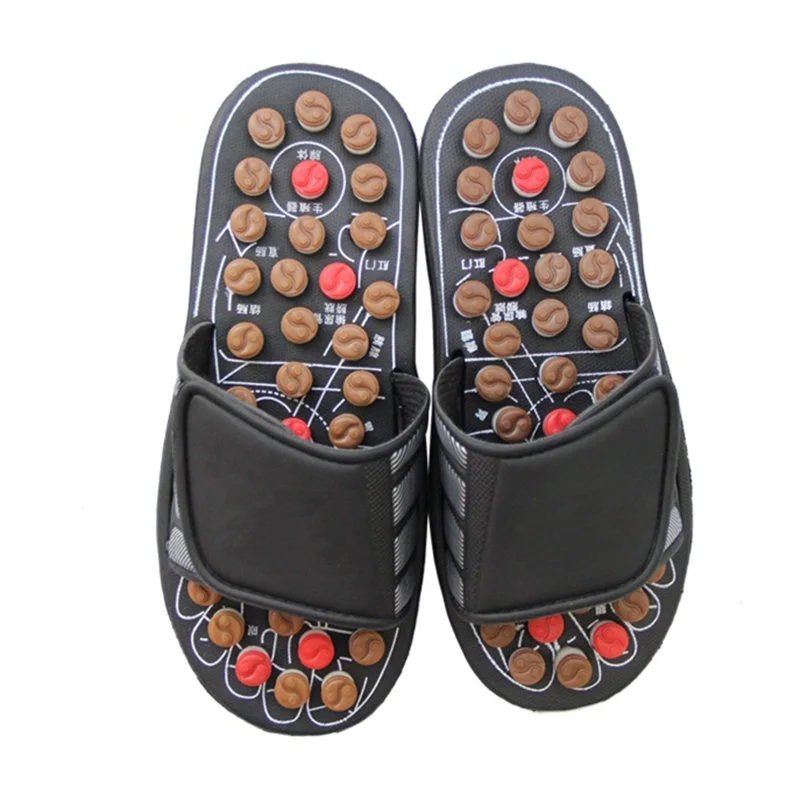 

Feet Massage Slippers Foot Reflexology Acupuncture Therapy Massager Walk Stone Shoes Acupuncture Cobblestone Massager