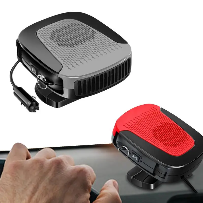 

2 In1 Car Electric Heater 12V Fast Heating Defrosting Snow Demister 150W Car Cooling Heating Fan 360 Degree Rotate Defroster