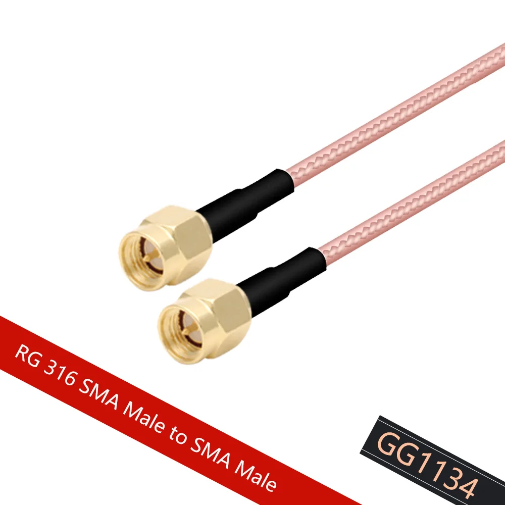 2PCS RF Converter RF Coaxial Cable Adapter RP SMA Female to SMA Male with Pigtail RG316 Cable  WIFI GSM 3G GPS 4G 5G Module15cm images - 6