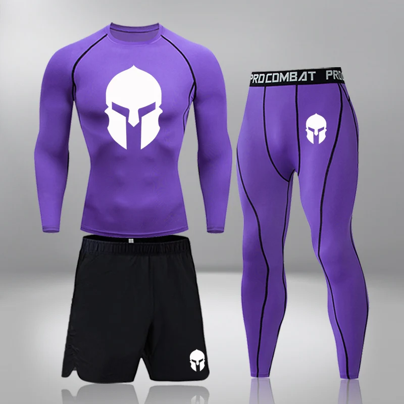 

Men Casual Sportwear Fitness Sets Fashion T-Shirt Shorts Sets Male Sportswear Tracksuit Thermal Underwear Underpants Joggers Set