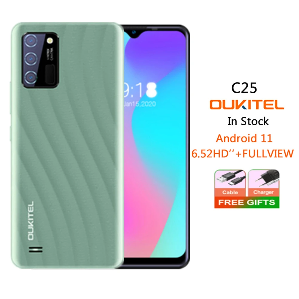 

Смартфон Oukitel C25, 6,517 дюйма, 4 + 32 ГБ, Android 5000