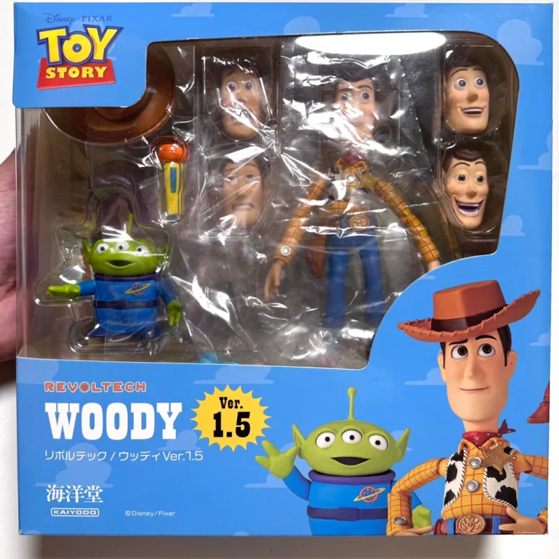 Оригинальные в наличии Kaiyodo Revoltech Toy Story Sherif Woody Ver.1.5 2.0 Фигурки Аниме Украшения