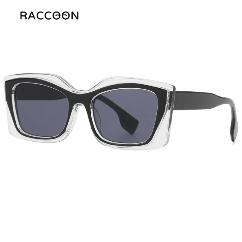 Модные лоскутные солнцезащитные очки кошачий глаз женские роскошные брендовые