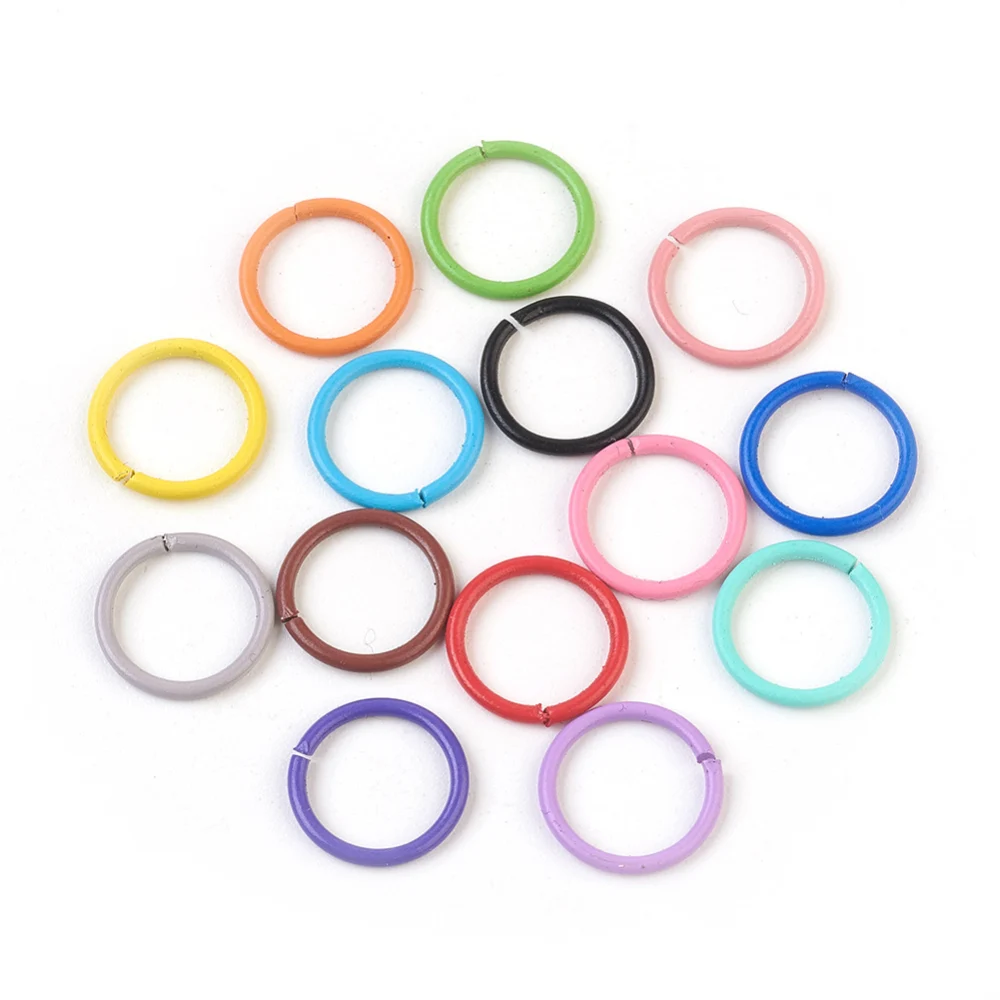 

20PCS Iron Open Jump Rings Mixed Color 18 Gauge 10x1mm Inner Diameter: 8mm