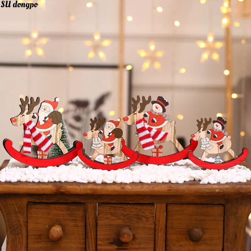 

Christmas Decorations Christmas Wooden Trojan Small Gifts Christmas Small Gifts Home Decorations New Year 2023 Gifts