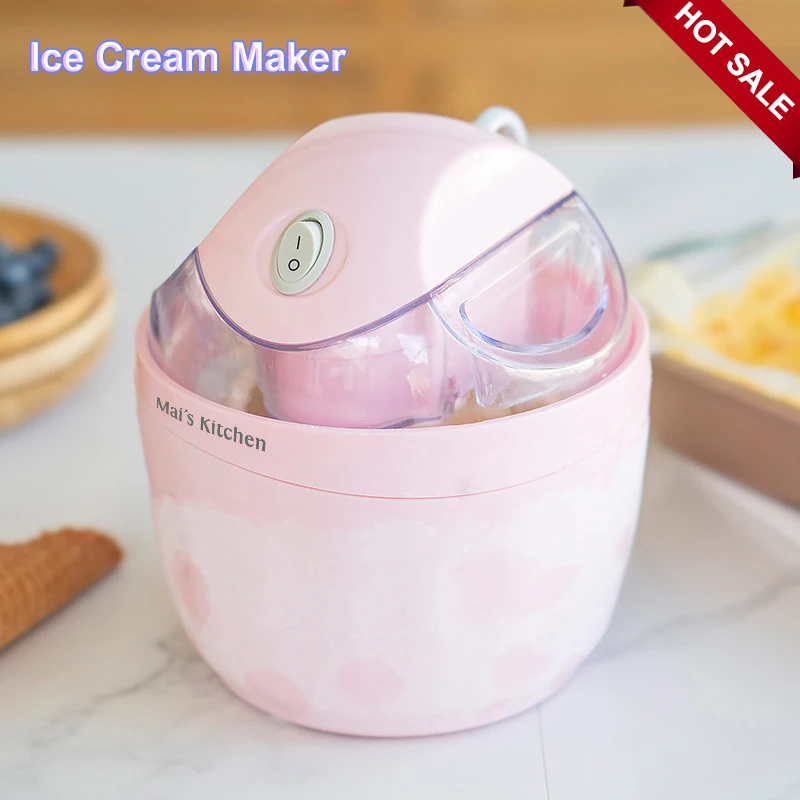 

Portable Ice Cream Machine 500ml Large Capacity Home Smoothie Machine Automatic Homemade Ice Cream Machine