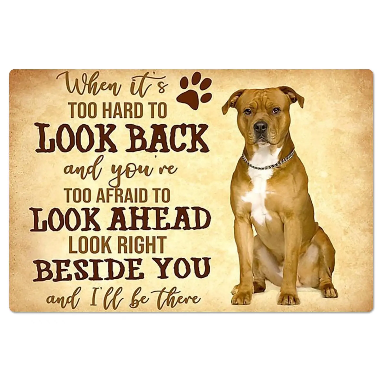 Собака винтажная металлическая фотография телефон бультерьер Декор стены дома