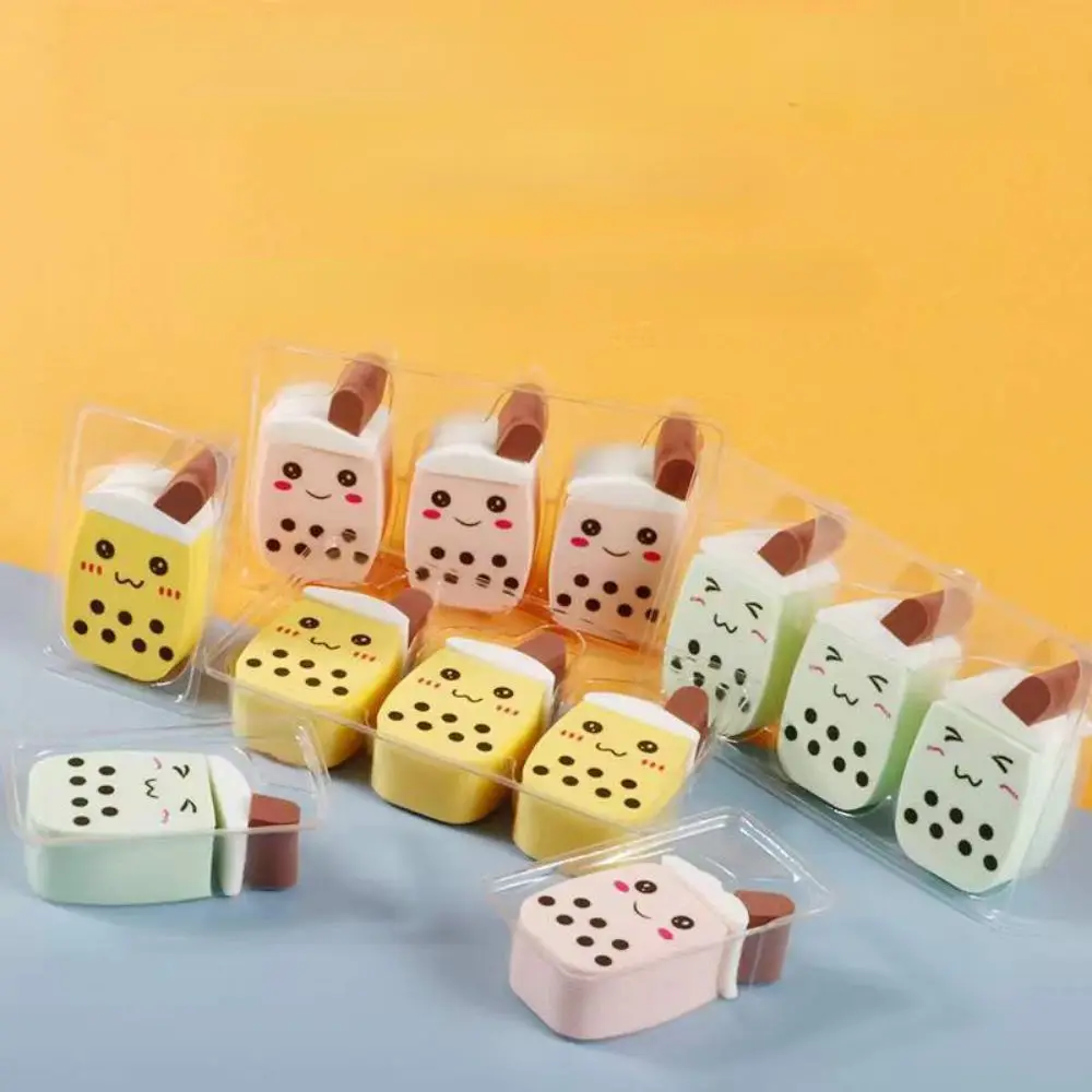 

Foundation Puff Cosmetic Puff Powder Puff Portable Soft Milk Tea Shape Air cushion Blusher Concealer Beauty Tool