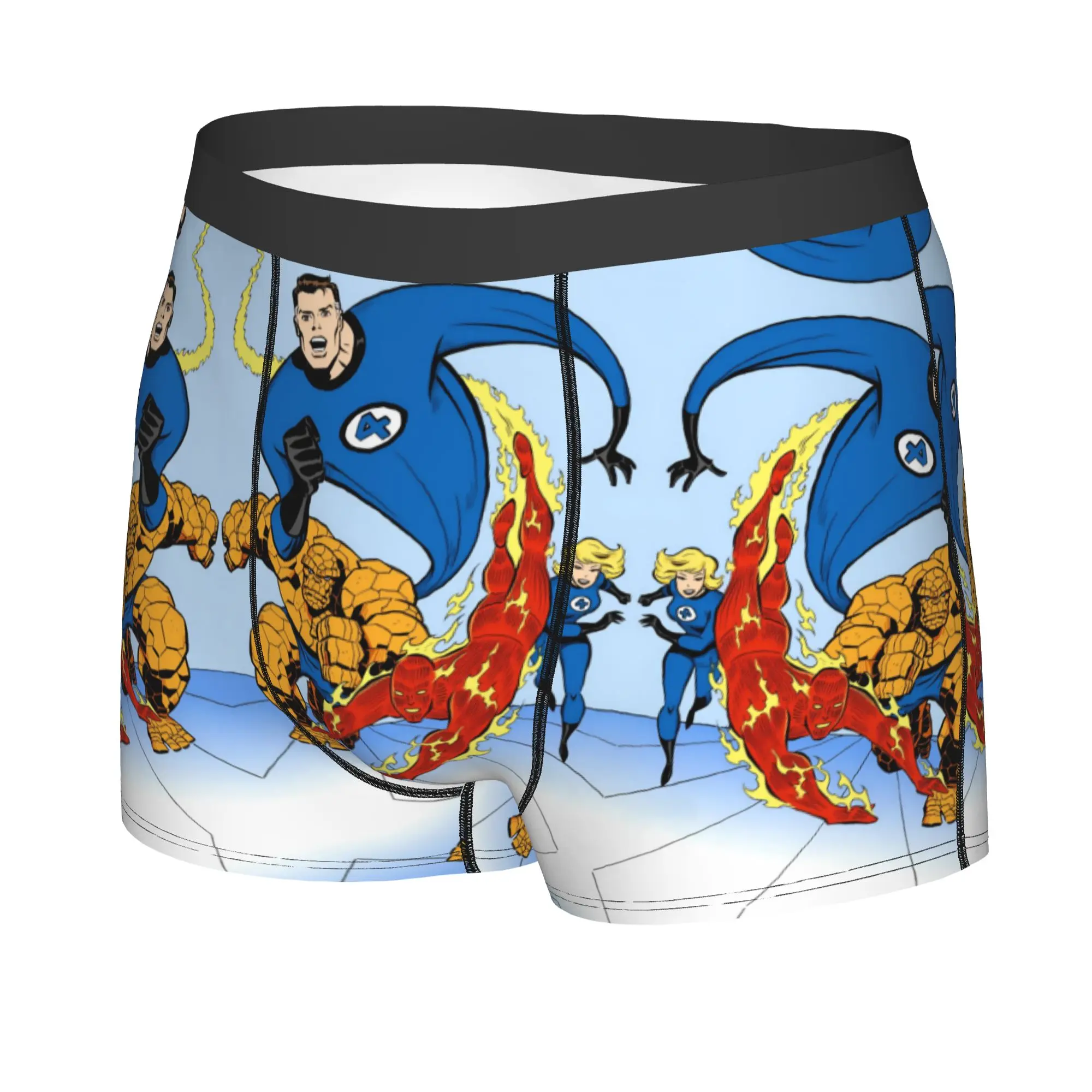 Фото Мужские боксеры Custom Fantastics Anime Fours с 3D-принтом, суперпрочные трусы, дышащие трусы-брифы №3