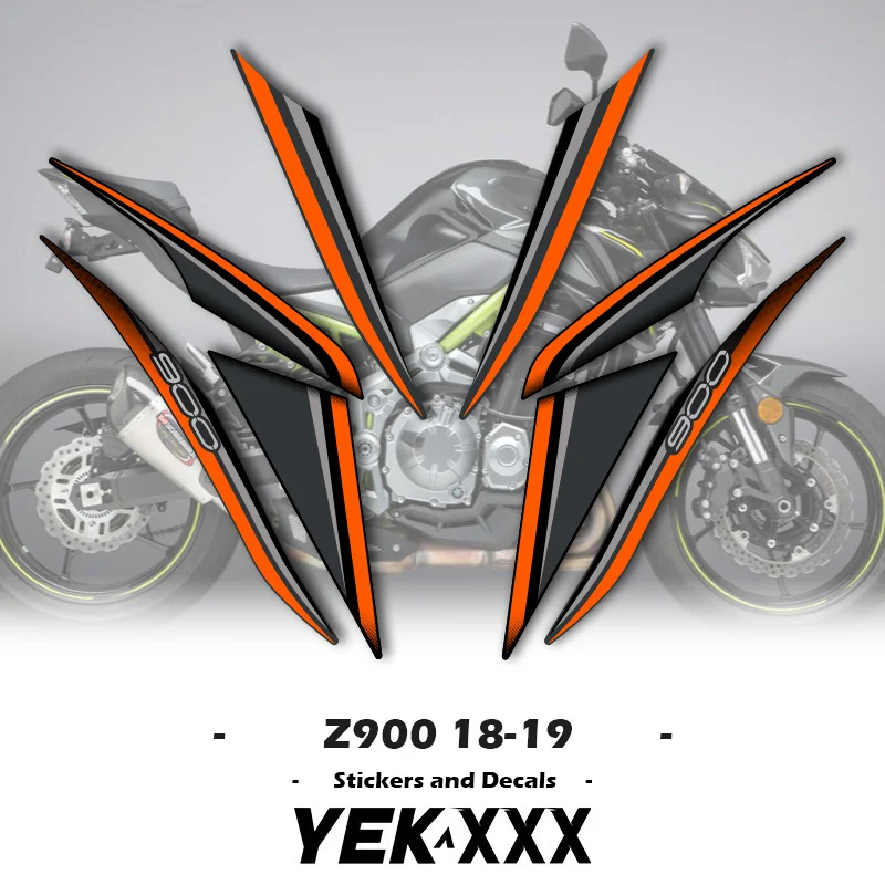 Фото Для Kawasaki Z900 2018-2019 новый металлический цвет OEM реплика наклейки на обтекатель мотоцикла 18-19 полные наклейки на автомобиль №5