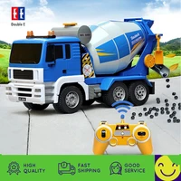 120 double e e518 rc truck 2 4g remote control engineering vehicle tractor mixer truck can mix rotary toy for boys children kid
