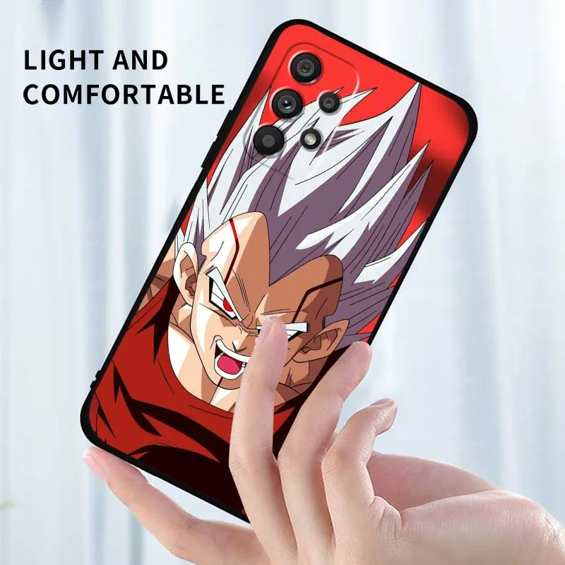 Фото D-Dragon Balls Bardock для Samsung A73 A72 A71 A55 A54 A53 A52 A51 A13 A22 A16 A15 A12 A14 A05 A06 5G Черный чехол для телефона №4