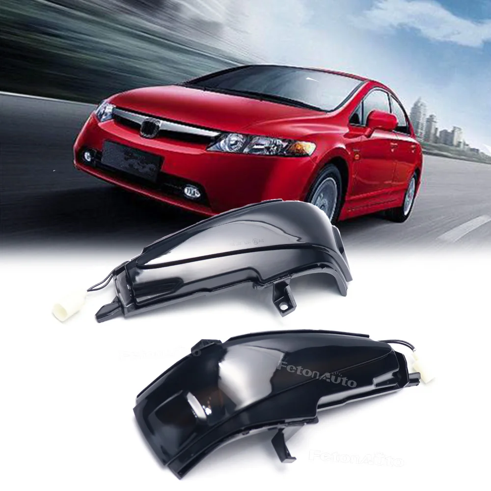 

For HONDA CIVIC 2006-2011 Sedan FA 1 2 3 FD 1 2 3 4 5 Rearview Side Mirror Indicator Lamp Dynamic LED Turn Signal Flasher Lights