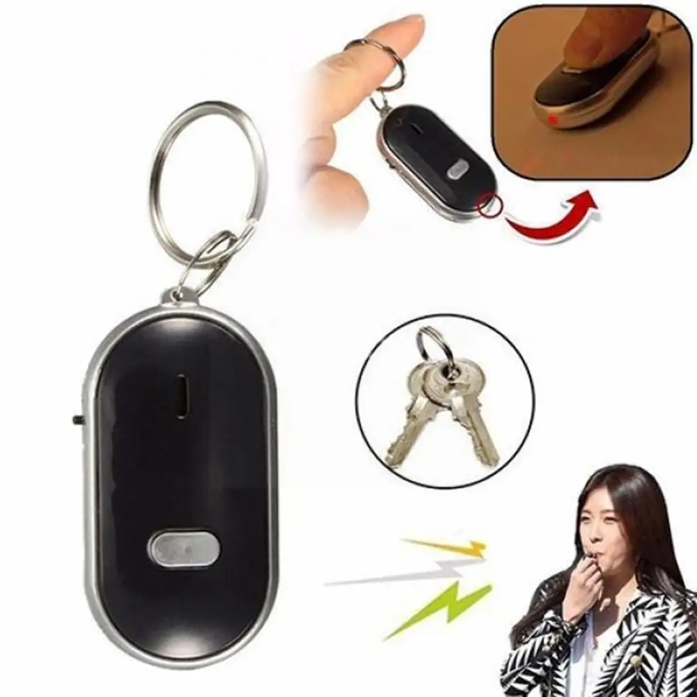 

Anti-lost Led Finder Whistle Beep Sound Control Locator Child Chain Pet Portable Locator Find Tracker Bag E9d8