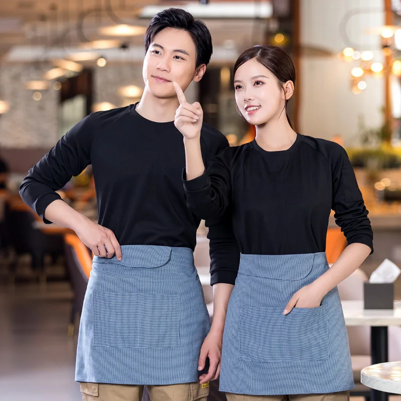 Футболка с длинным рукавом для ресторана супермаркета горячий горшок фаст-фуда