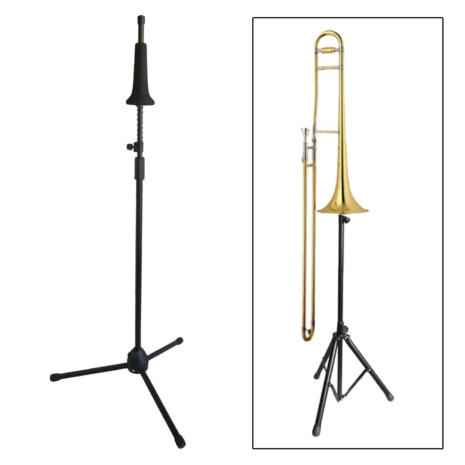 

128cm Trombone Stand music Accessories Trombone Instrument Stand for Training Tenor Trombone Teaching Show Bass Trombone