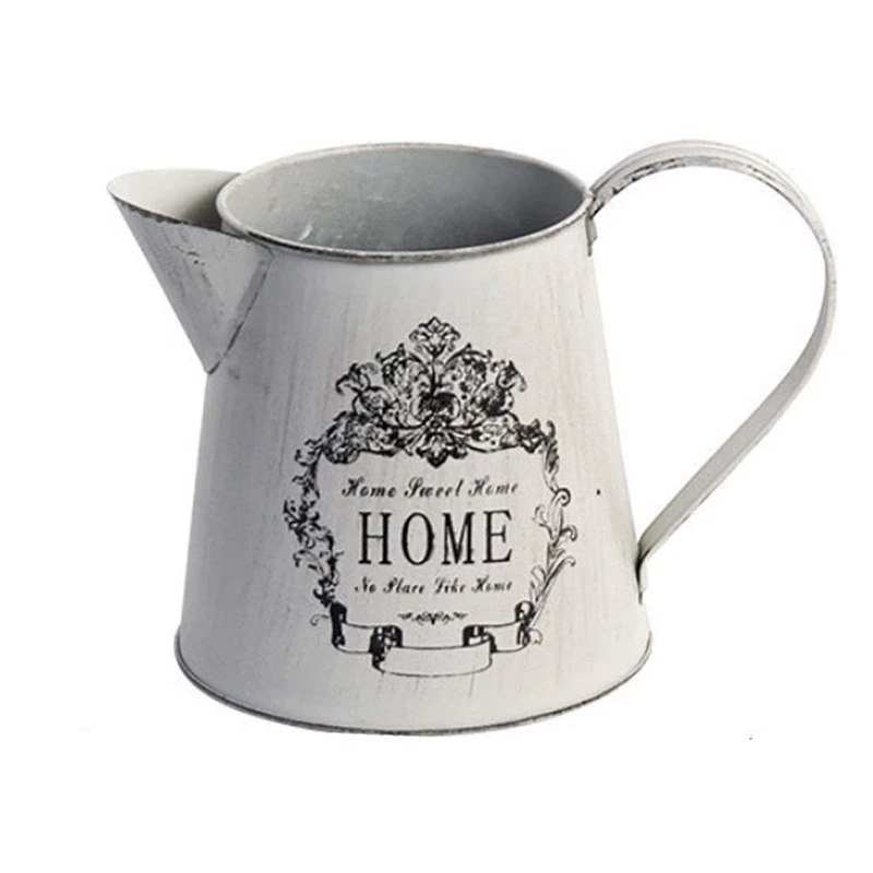 

Antique French Style Country Rustic Primitive Jug Vase Pitcher Flower Vase For Wedding Party Decoration