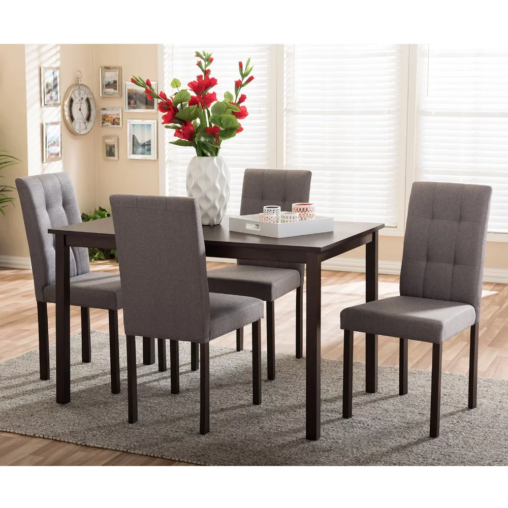 

Baxton Studio Andrew 5 Piece Dining Table Set