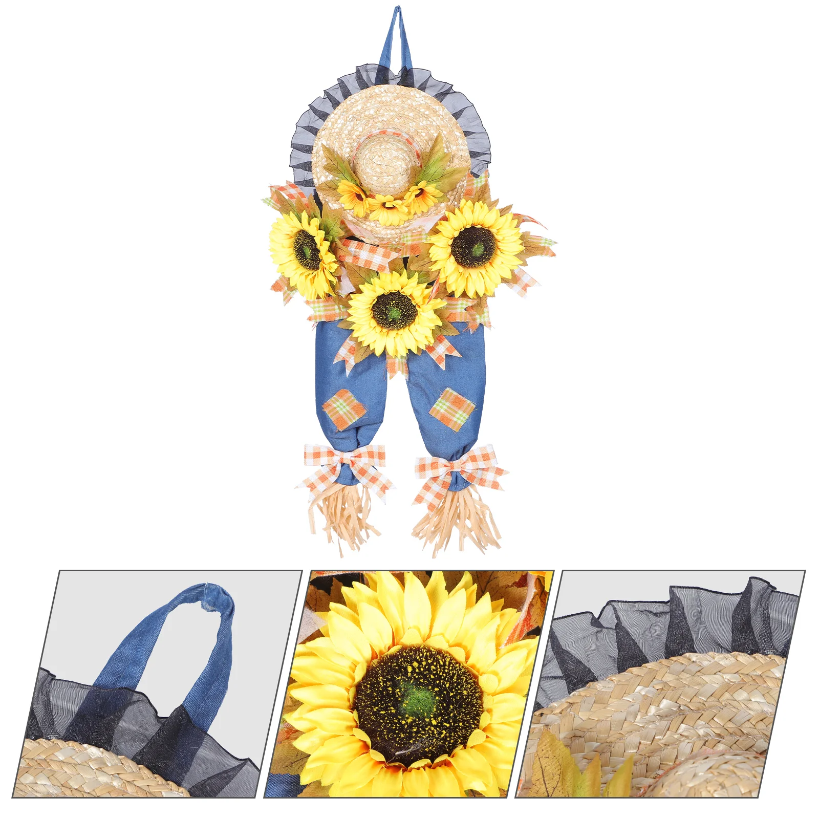 

Gift Thanksgiving Decors Party Favors Scarecrow Pendant Wreath Sunflower Garland