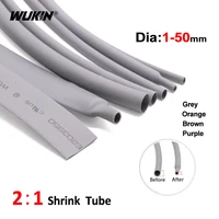 5 meters 21 shrink ratio heat shrink tube dia 1mm 50mm flame retardant insulation tubing wire cable shrinkable sleeves