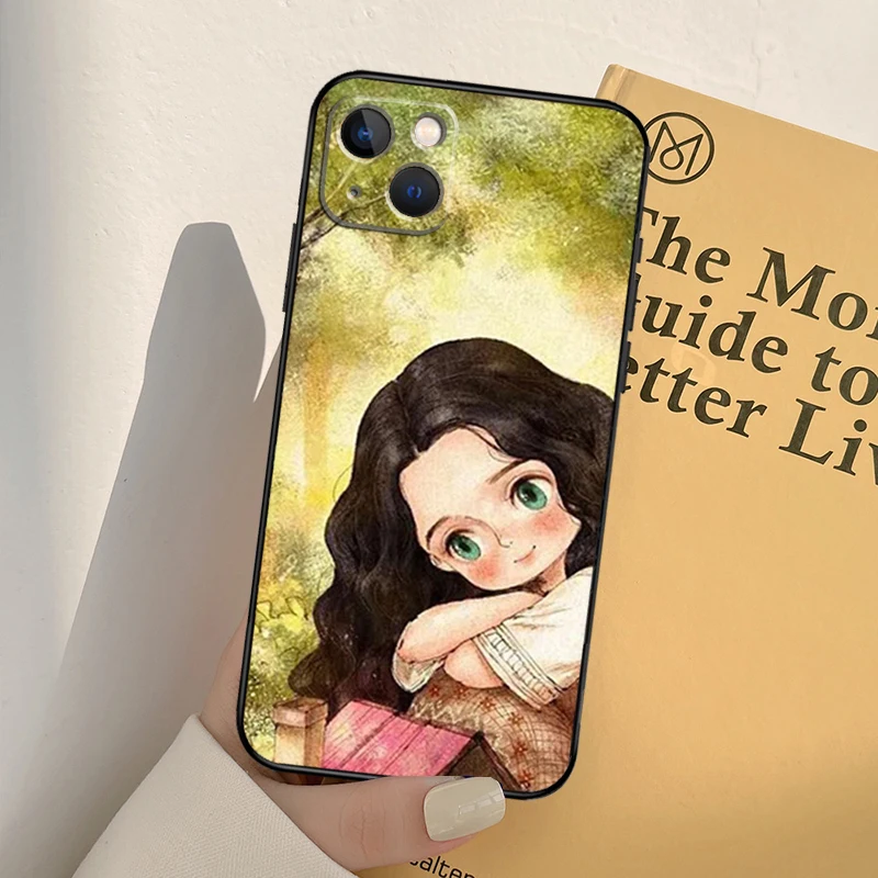 Чехол с дневником лесной девочки для iPhone 13 12 11 14 Pro Max Mini XR X XS MAX 6S 7 8 Plus SE 2020 2022 чехол