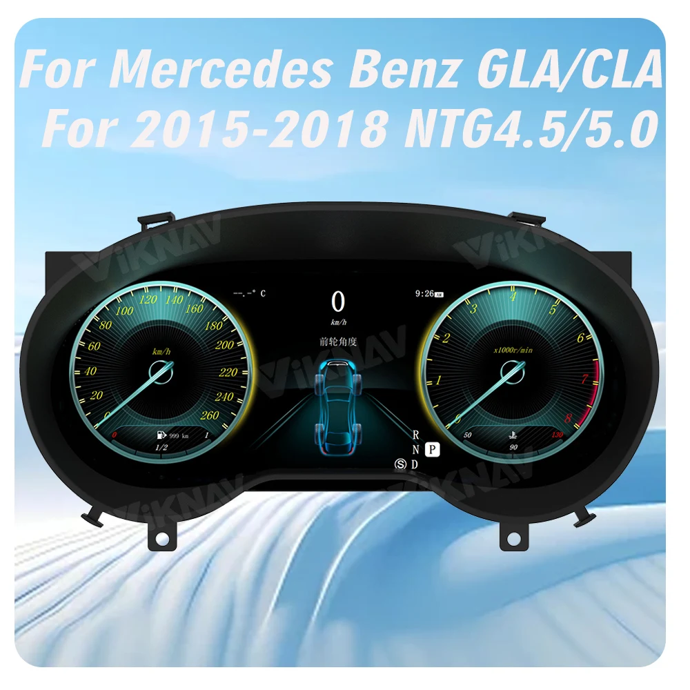 Viknav 12 3 &quotцифровой кластер для Mercedes Benz GLA/CLA 2015-2018 Linux системный вертикальный экран