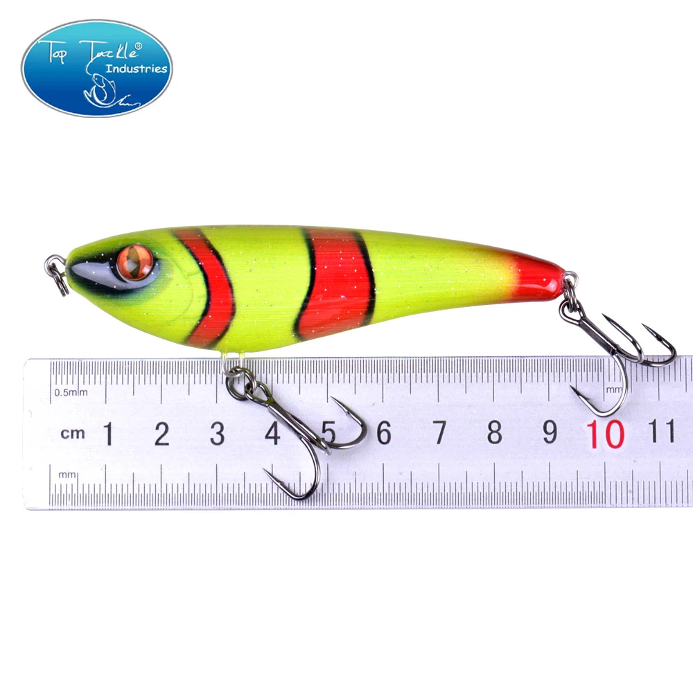 

95mm 21g Slow Sinking Explorer Jerk Bait Fishing Lure Bait With VMC Anti-Corrosion Strength Treble Hooks