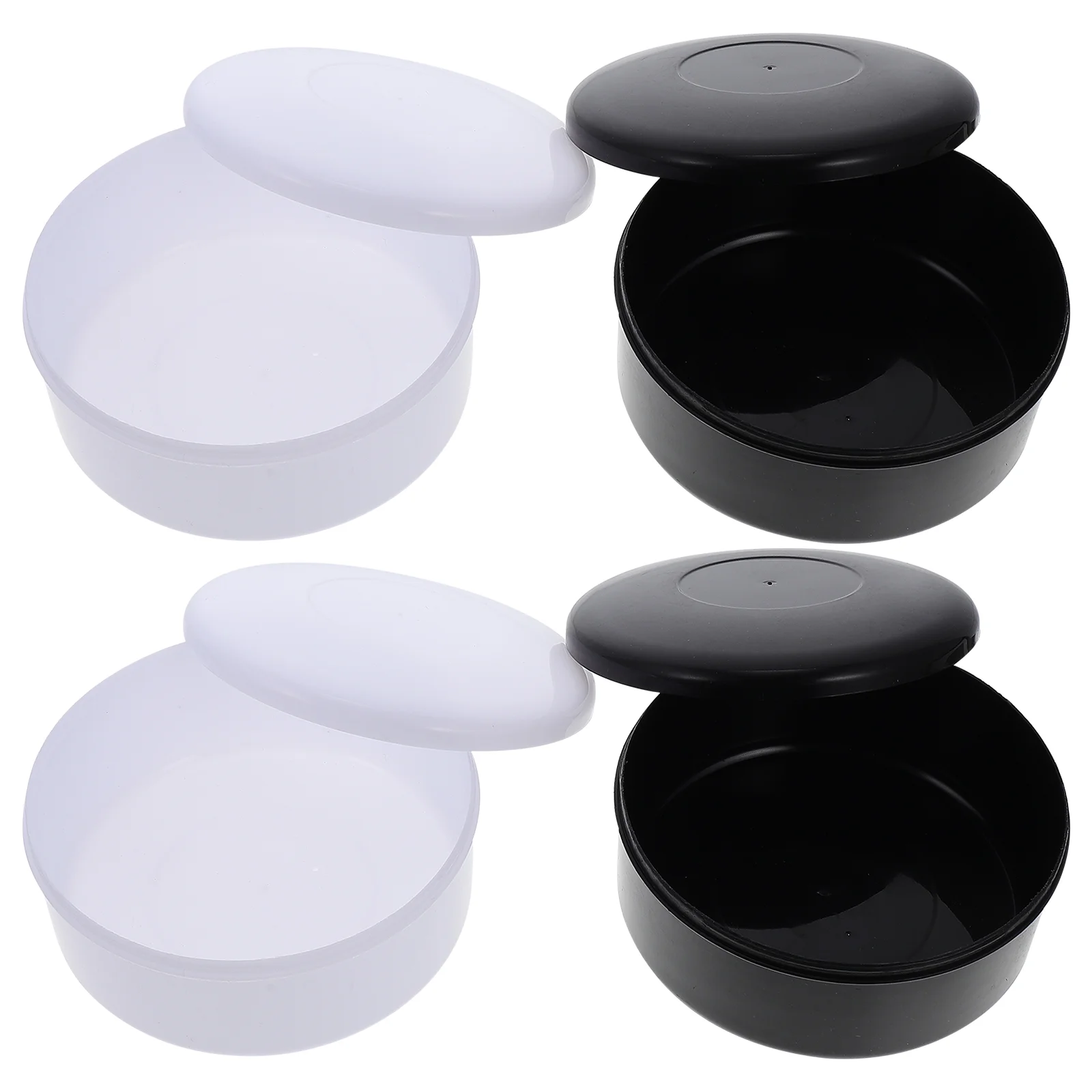 

4pcs Plastic Chess Game Jar Lidded Chess Pieces Can Chess Pieces Container for Chess Room