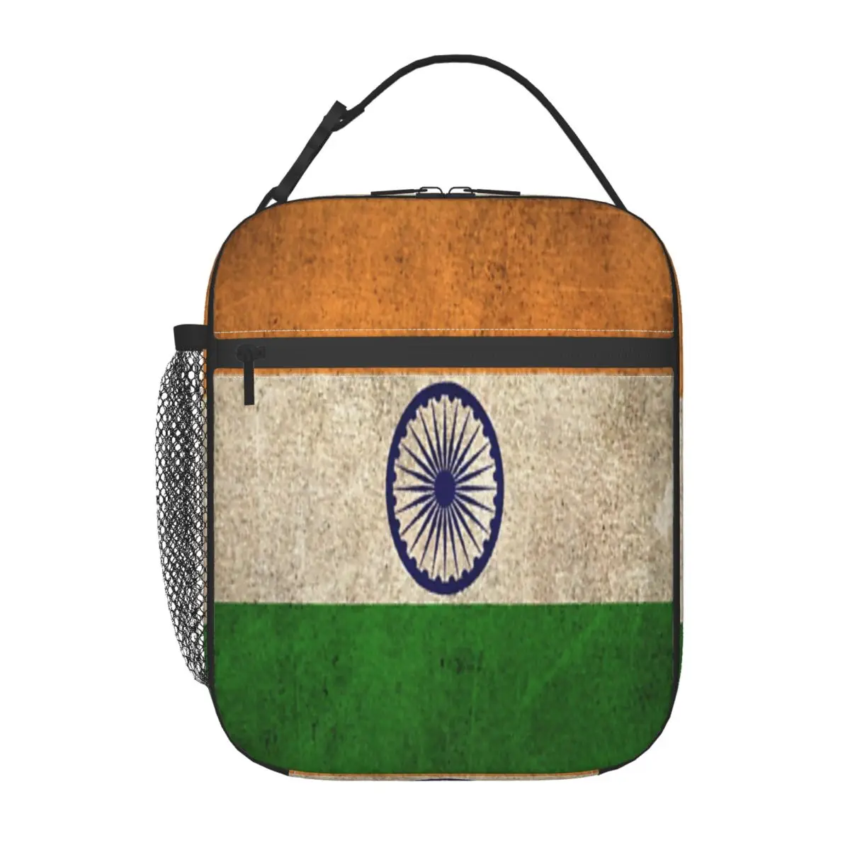 Старый и изношенный винтажный флаг Индии один Ланчбокс