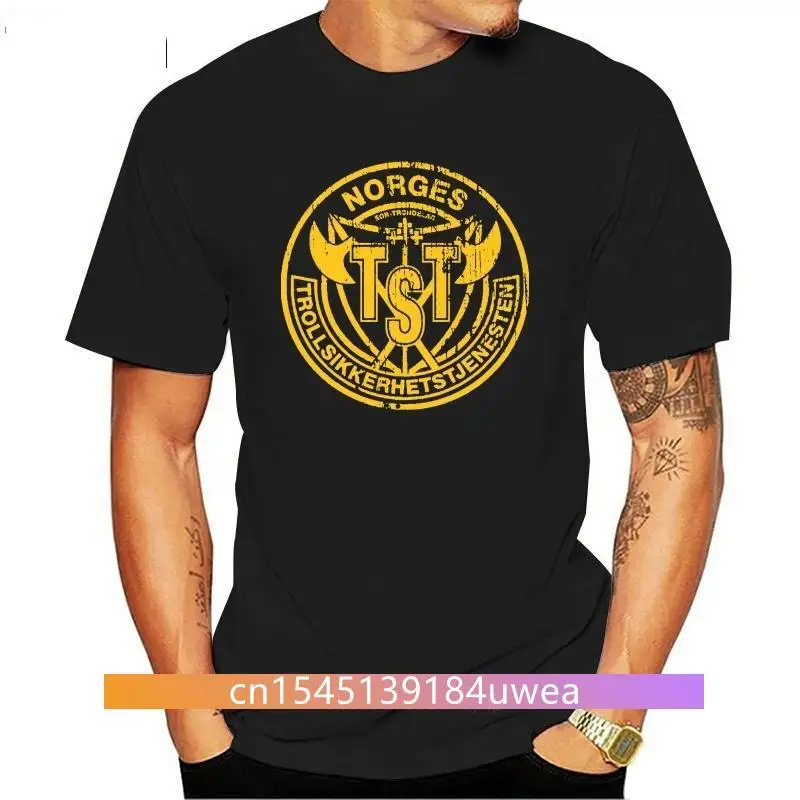 New Norges Troll Security Service Trollsikkerhetstjenesten Cotton T-Shirt 2021 Fashion Men Hot Sale Men T Shirt Fashion Cool