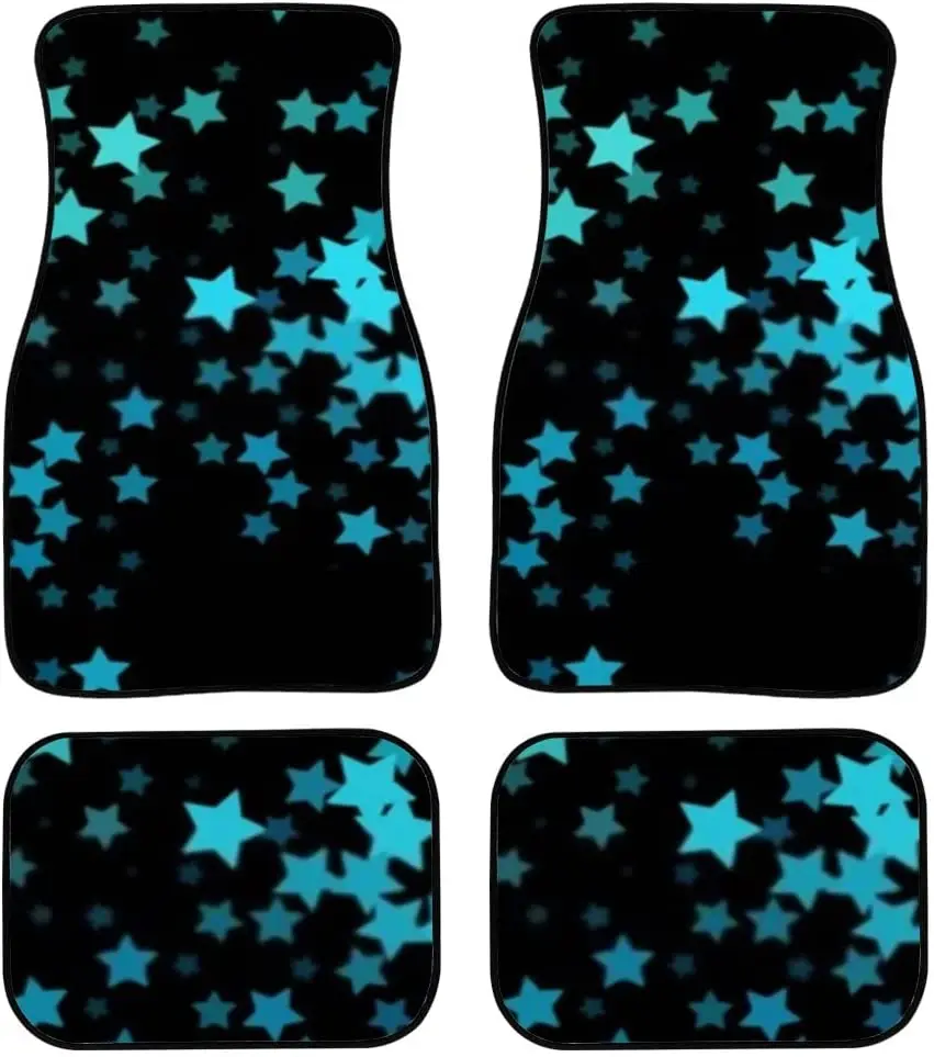 

Коврики для автомобиля, коврики темно-синего цвета с принтом, 4 шт.