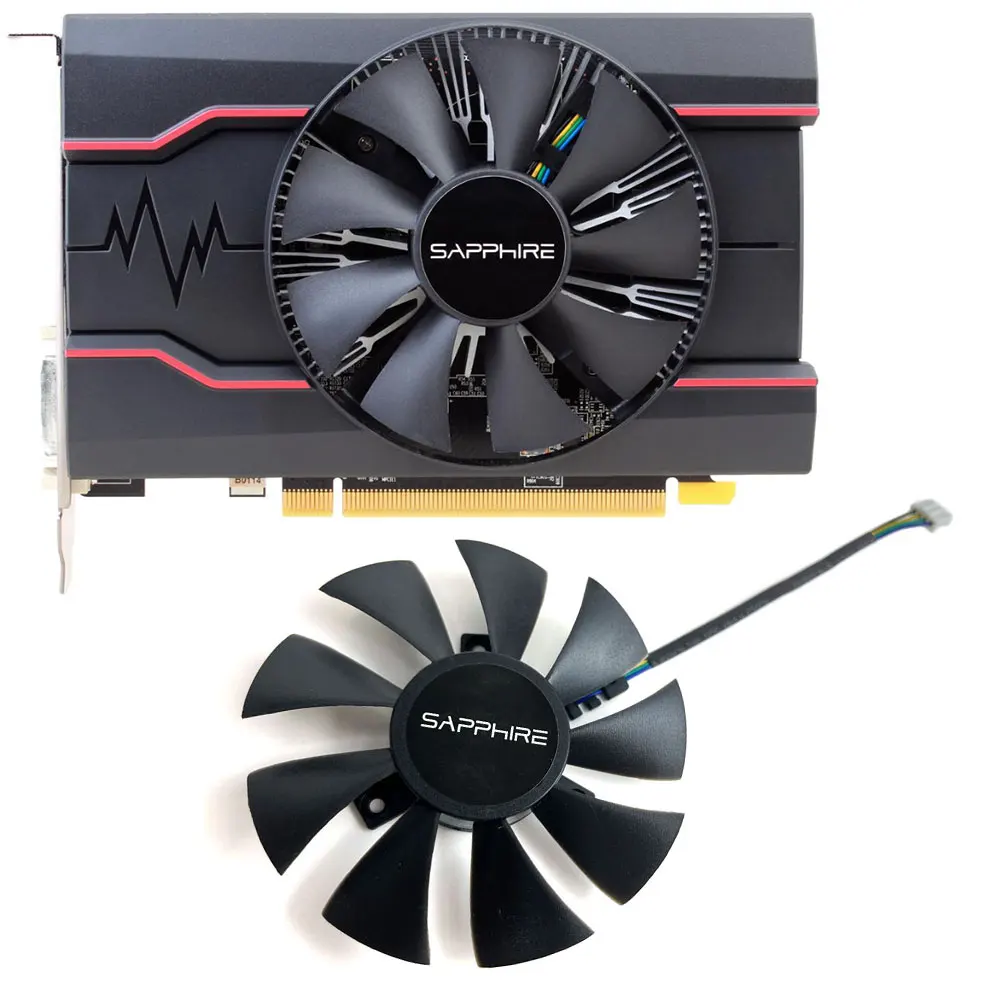 Купи NEW GA91A2H 87MM 4PIN RX 560、550 DirectX GPU Fan，For SAPPHIRE Radeon RX 560、550、460、R7 360 Graphics card cooling fan за 481 рублей в магазине AliExpress