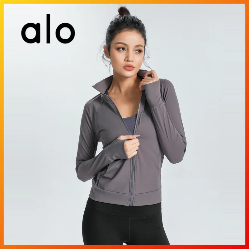 

Alo Yoga Women's Autumn Comprehensive Training Jacket Women's Outdoor Sports Running Jacket Gym Casual Workout Long Sleeve 1282