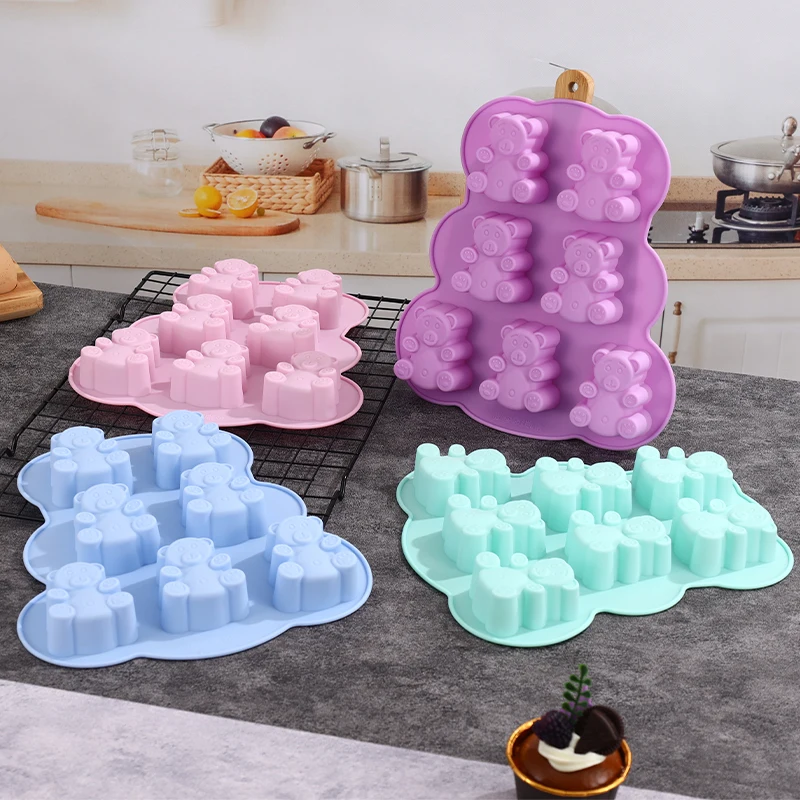 Silicone Gummy Bear Molds,Jello Molds for Kids - Make Large Candy and Chocolate Bears;Jelly,Gelatin,Soap,Ice Molds