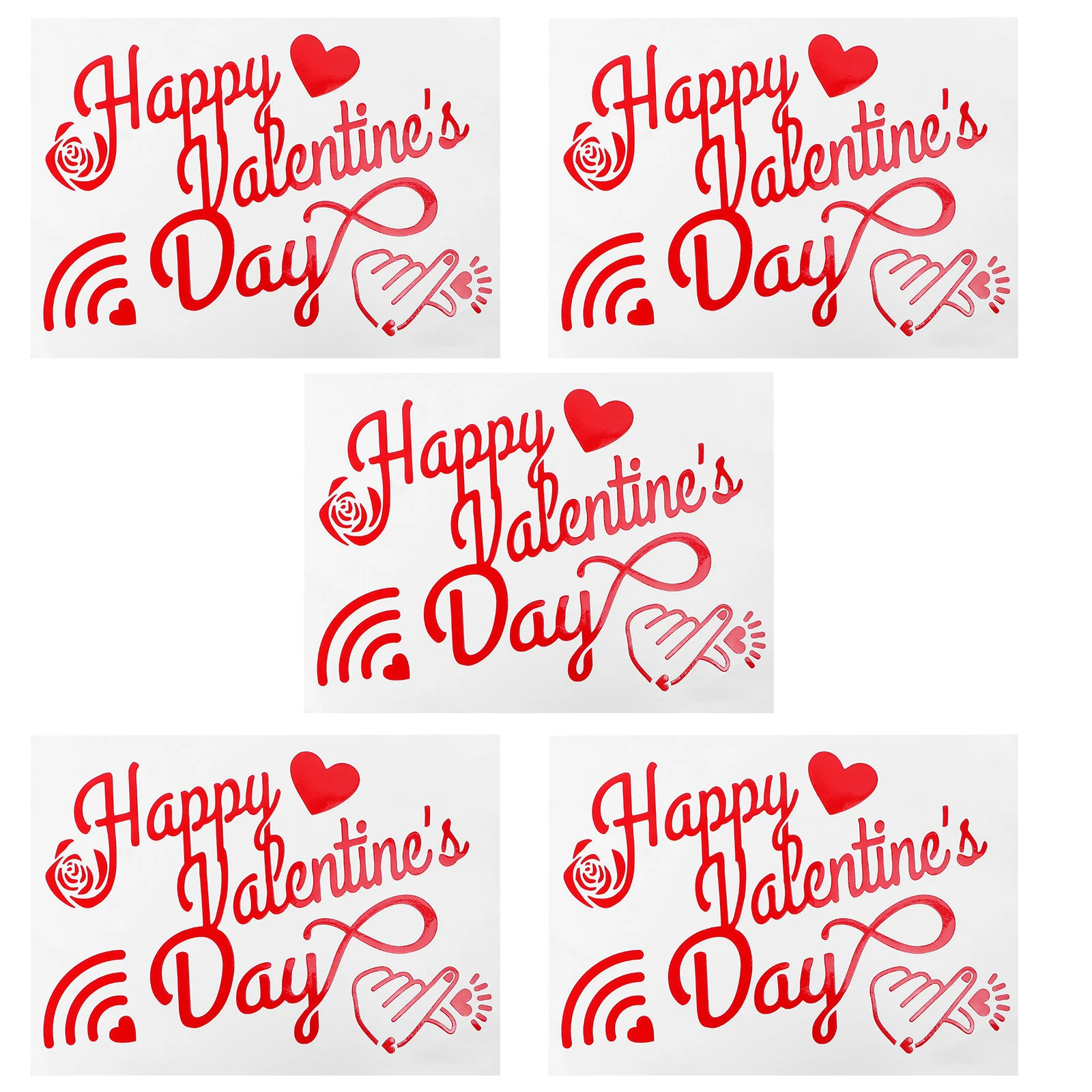 

Balloon Stickers Valentines Sticker Valentine Balloons Day Decal Party Love Decals Paster Heart Decor Decorative S Wedding Red