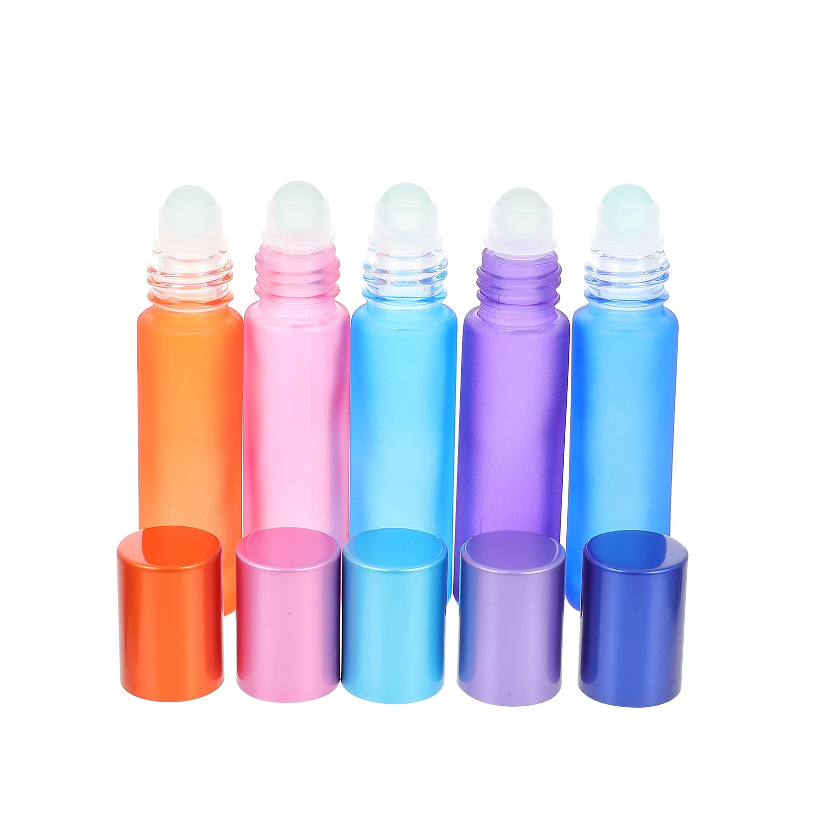 

Bottles Roller Roll Bottle Perfume Empty Travel Essential Refillable Container Mini Oils Sample Oil Vial Jar Frosted Colorful