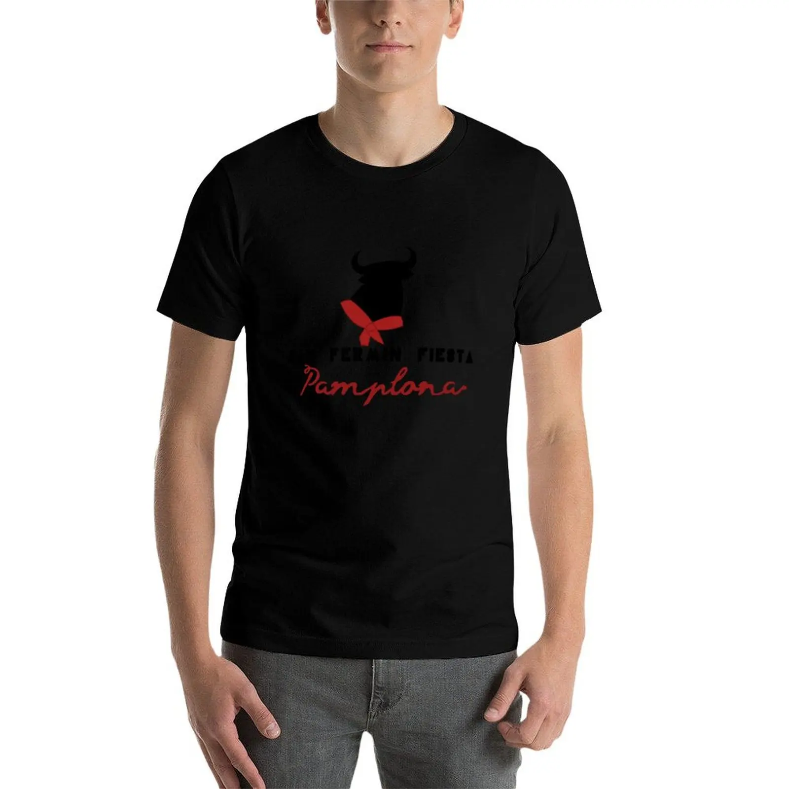 Фото Футболка с принтом San Fermin Run Bulls, Памплона, Испания, Encierros San Fermines Fiesta, уличная одежда №4