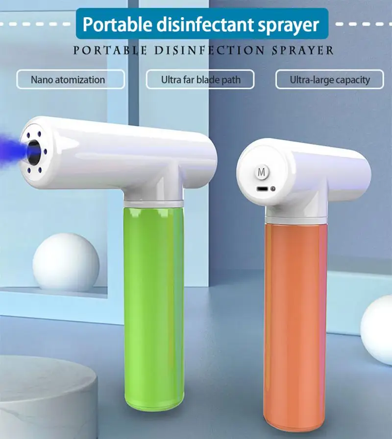 

Nano Spray Gun Sanitizer Sprayers USB Rechargeable Handheld Steam Disinfection Sprayer Gun Humidifier For Home Garden