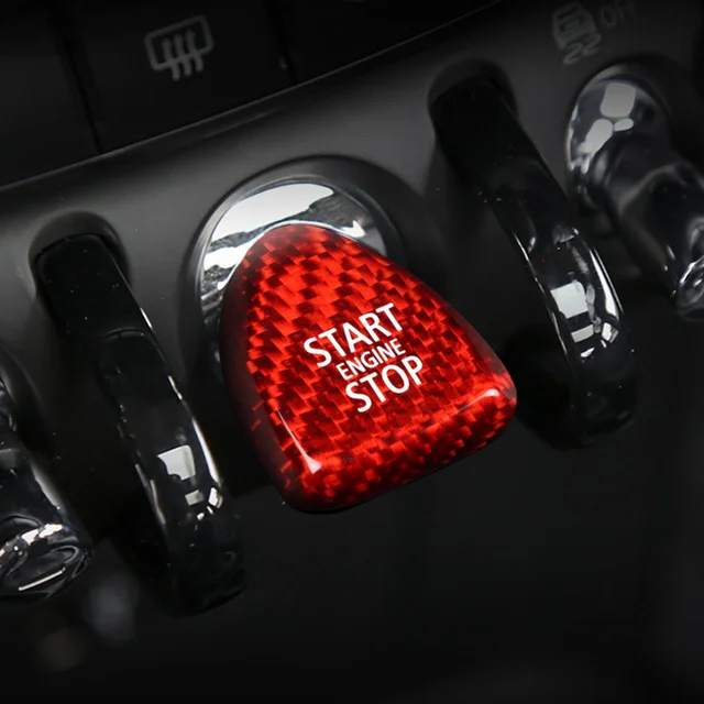 

Накладка кнопки запуска и остановки двигателя из углеродного волокна для Mini Cooper F54 F55 F56 F57 F60 наклейка на переключатель зажигания Clubman Countryman