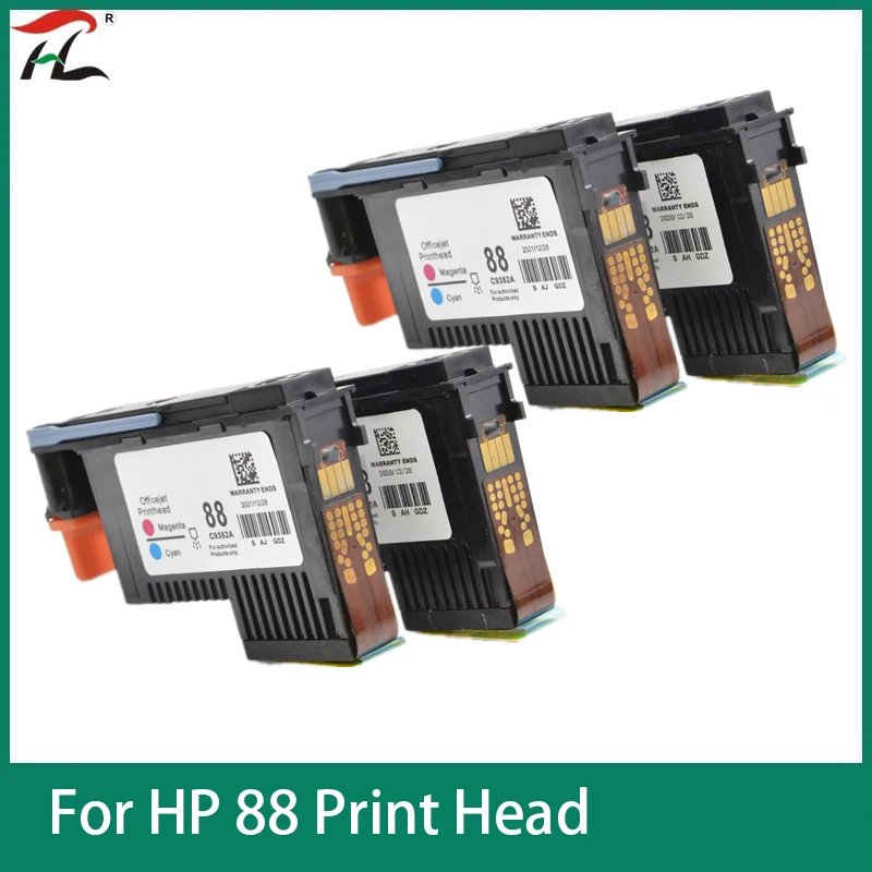 YLC-cabezal de impresión para HP 88, C9381A, C9382A 88, para HP Officejet Pro K5400, K550, K8600, L7480, L7550, L7580, L7590, L7650, L7580