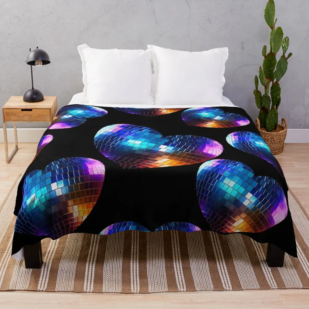 Зеркальный диско-шар - в форме сердца плед стиле аниме мягкие кровати пушистые