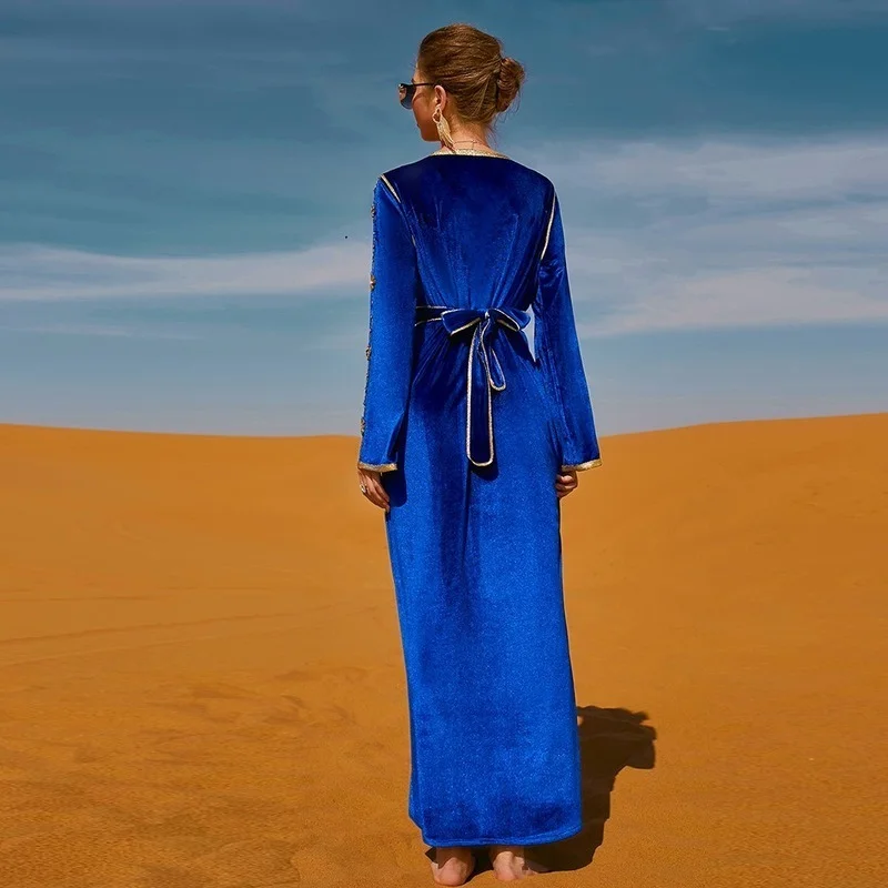 Ramadan Eid Mubarak Abaya Dubai Arabic Turkey Islam Indian Muslim Robe Femme Long Dresses For Prayer Clothes Women Kaftan