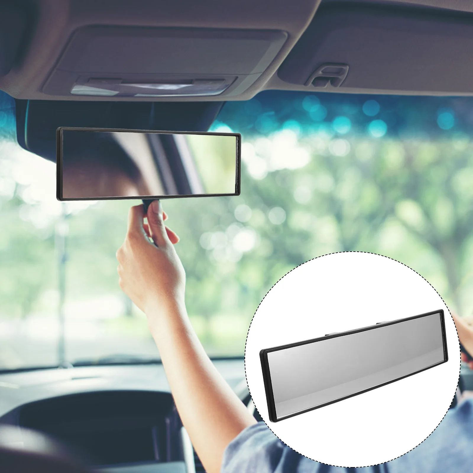 

Автомобильное зеркало заднего вида, универсальная утолщенная зеркальная поверхность, принадлежности для салона автомобиля, 1 шт.