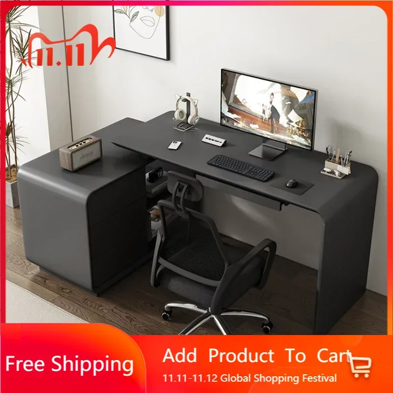 

Living Room Luxury Office Desks Italian Simplicity Modern Multifunctional Office Desks Adjustable Computer Escritorio Furniture