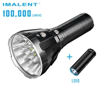 imalent ms18 rechargeable flashlight 100000 lumens led torch charger ld10 defense high power lantern camping outdoor portable