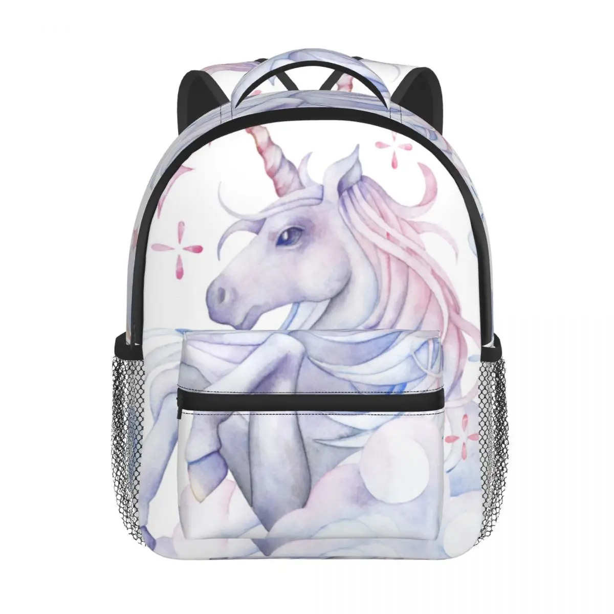 Cute Watercolor Unicorn Baby Backpack Kindergarten Schoolbag Kids Children School Bag