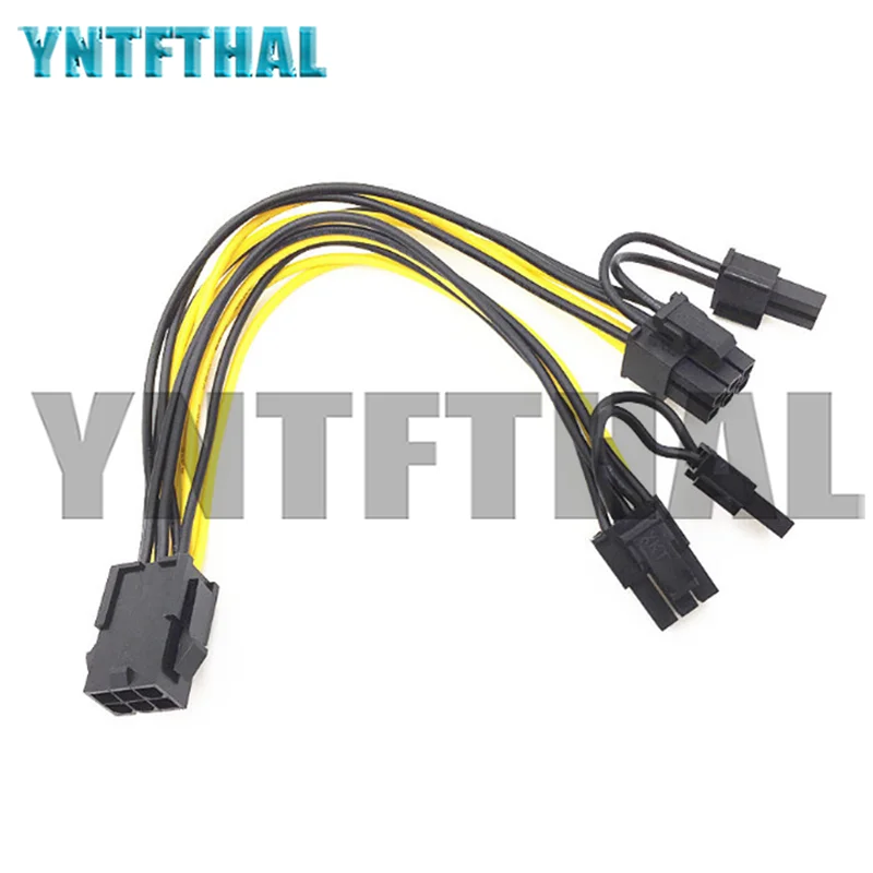 Маленький 6-контактный SATA 40 см для настольного компьютера HDD SSD кабель питания Новый