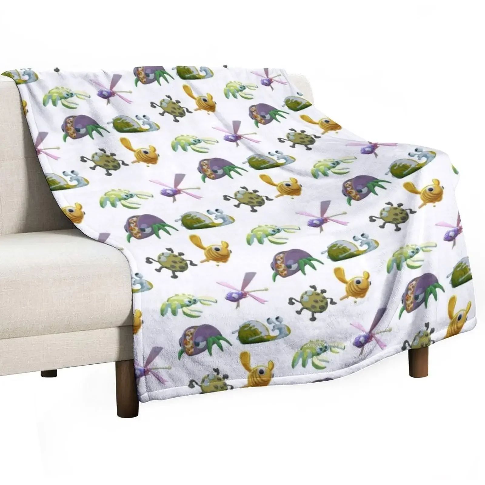Bugsnax Набор наклеек декоративное одеяло для диванов покрывала кровати роскошная