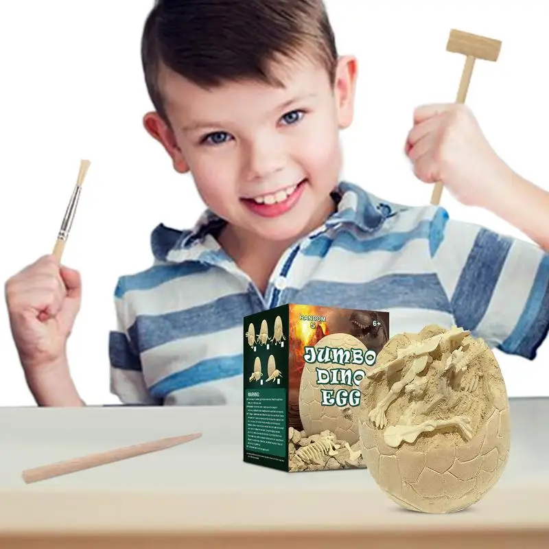 

Dino Digging Dino Egg Excavation Set Novelty Excavation Toy For Party Favor Easter Egg Science Play Archaeology Science STEM