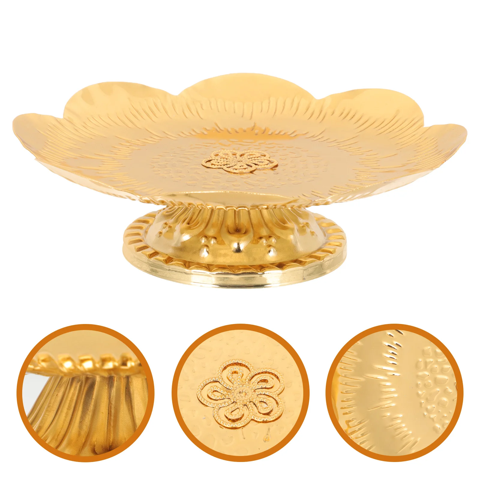 

Tray Serving Stand Display Plate Dessert Fruit Holder Snack Rack Platter Cake Cupcake Party Metal Pastry Pies Candy